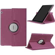 Case Huawei MediaPad T3 10 9.6นิ้ว #เคสหมุนได้ 360 องศา with 360 Degree Rotary Stand เคสแบบฝาพับหนัง PU ผิวลิ้นจี่
