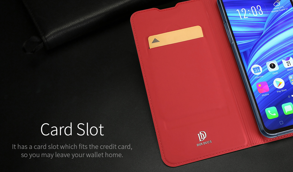 Case Oppo F9 #เคสฝาพับ DUX DUCIS Skin Pro Series คุณภาพดีราคาถูก