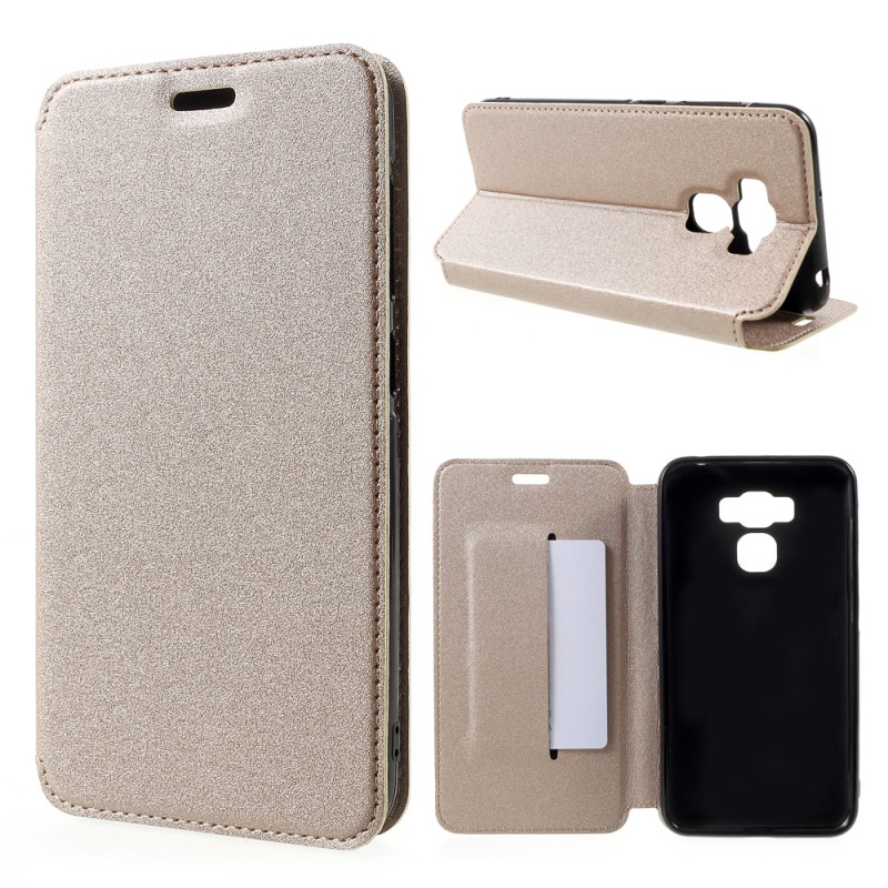 Case Asus Zenfone 3 Max ZC553KL #เคสหนังฝาพับผิวเนื้อทราย Assorted Color Leather Flip Case