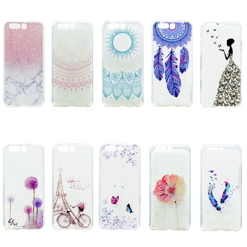 เคส Huawei P10 Plus เคสฝาหลัง TPU นิ่มใสพิมพ์ลาย Patterned TPU