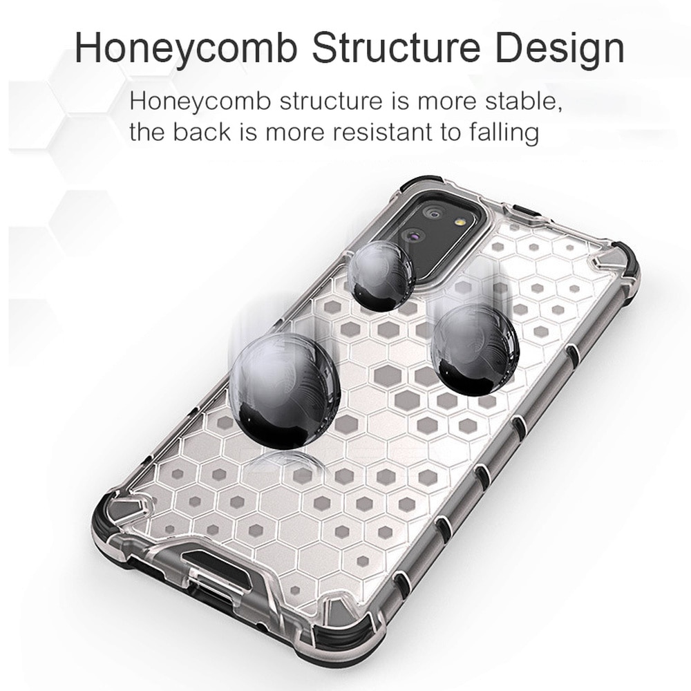 เคส Samsung Galaxy S20 #เคสฝาหลังกันกระแทก Honeycomb Shock Absorber TPU + PC + Silicone Hybrid