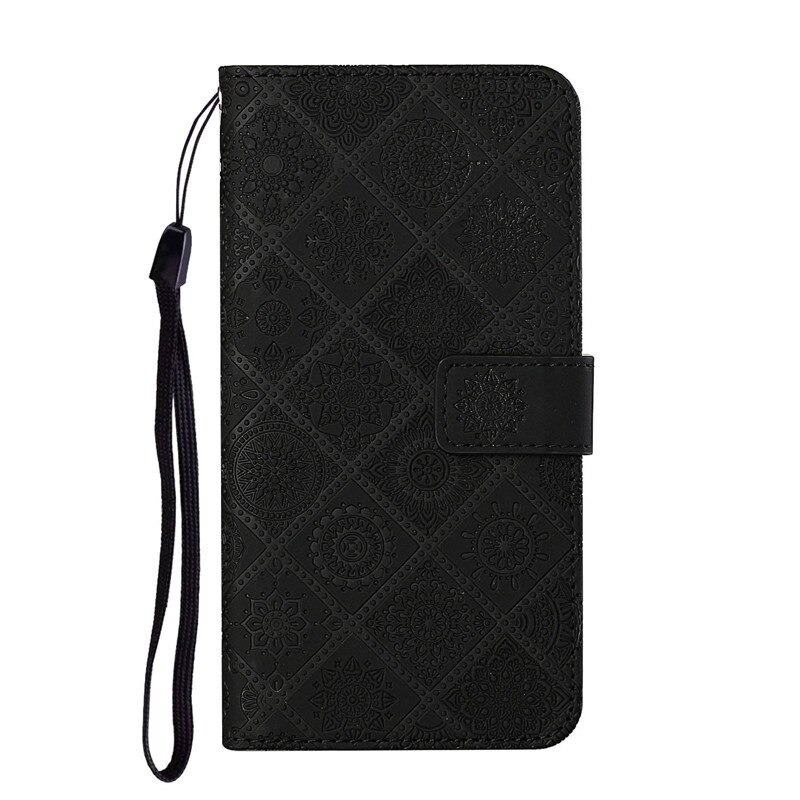 เคส OPPO Reno 8 Pro 5G#เคสฝาพับหนัง PU ลายดอกไม้พร้อมสายคล้องมือ Imprinted Flower Wallet Leather Magnet Clasp Case with Strap