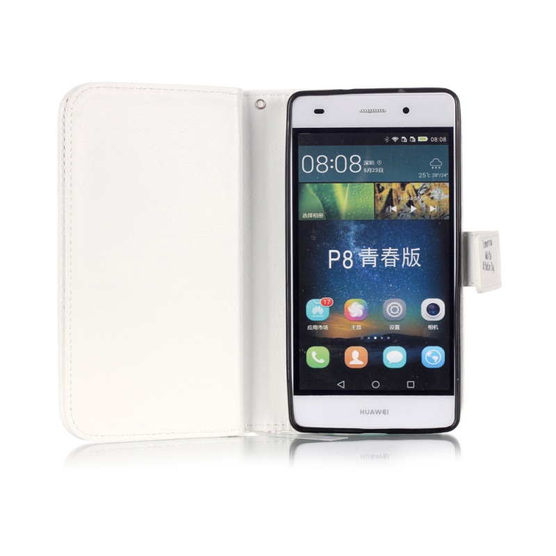 เคส Huawei P8 Lite สไตล์กระเป๋าสตางค์ มีช่องใส่การ์ด สวยงามทันสมัย