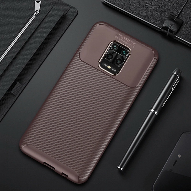 เคส Redmi Note 9 Pro/Redmi Note 9S #เคสฝาหลังนิ่ม Carbon Fiber Anti-drop TPU Protection