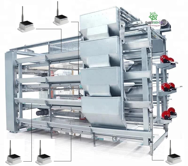 Poultry farm cage 4 level with IoT