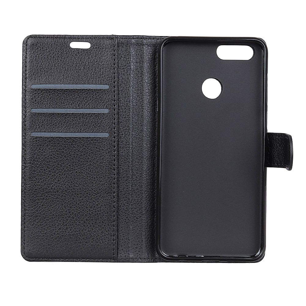 เคส Huawei Y9 (2018) #เคสแบบกระเป๋าสตางค์ผิวลิ้นจี่สีสันสวยงามทันสมัย