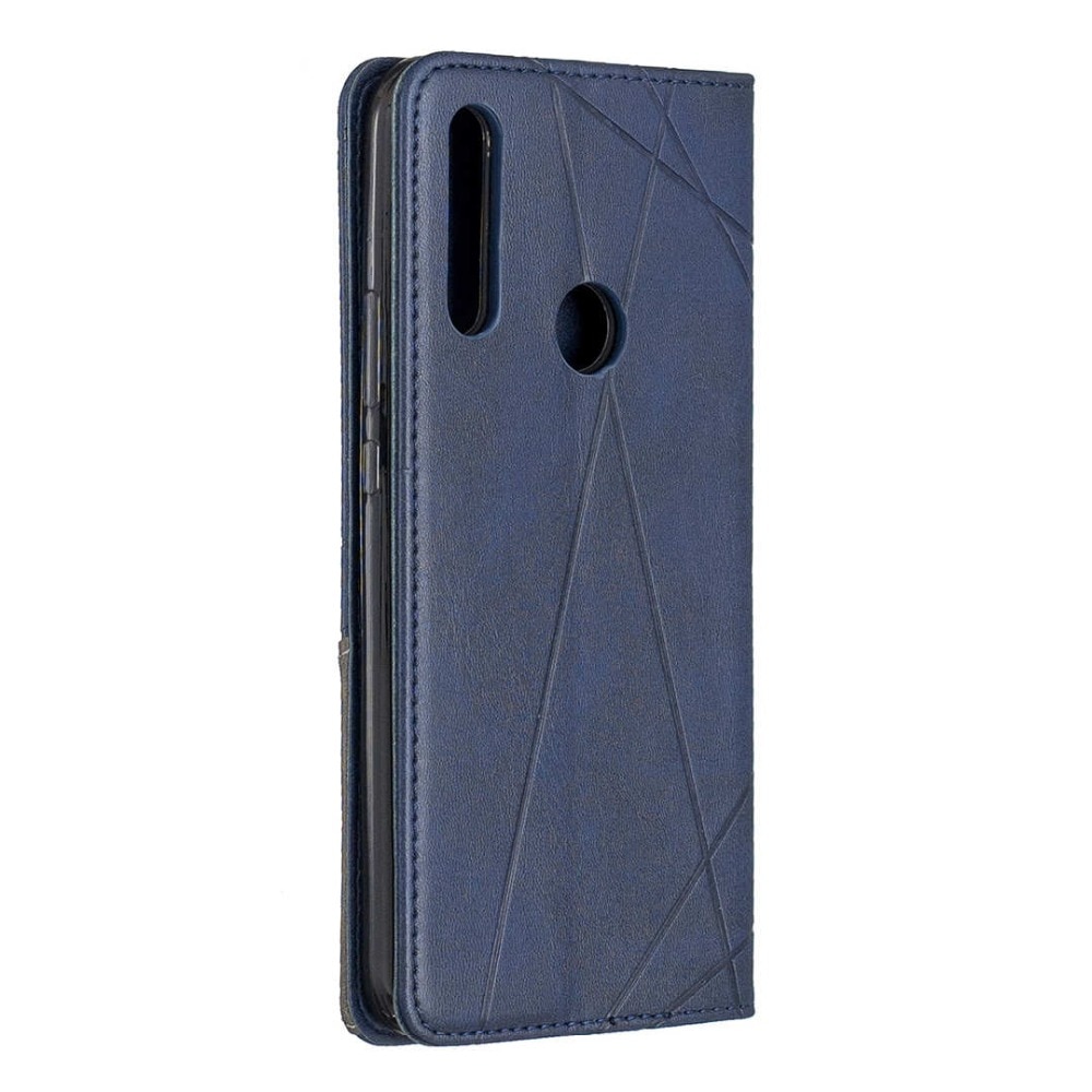 เคส Samsung Galaxy A20s #เคสฝาพับหนัง PU มีช่องเสียบ ID บัตรอื่นๆในตัว Geometric Pattern Leather Card Holder Protective