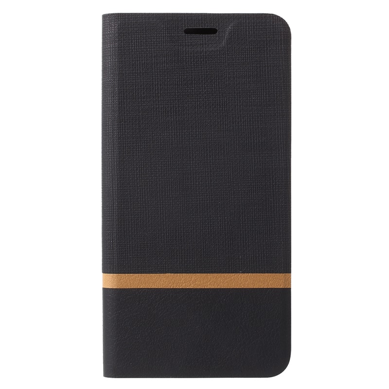 เคส Xiaomi Mi Mix 2s #เคสฝาพับหนัง PU ออกแบบสี Contrast ปกเสริมด้วยแผ่นเหล็กคุณภาพดี