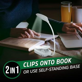 Energizer® Rechargeable LED Book Lamp 100 Lumen Clip Light ไฟฉายอ่านหนังสือ แบบหนีบ ปรับทิศทางได้