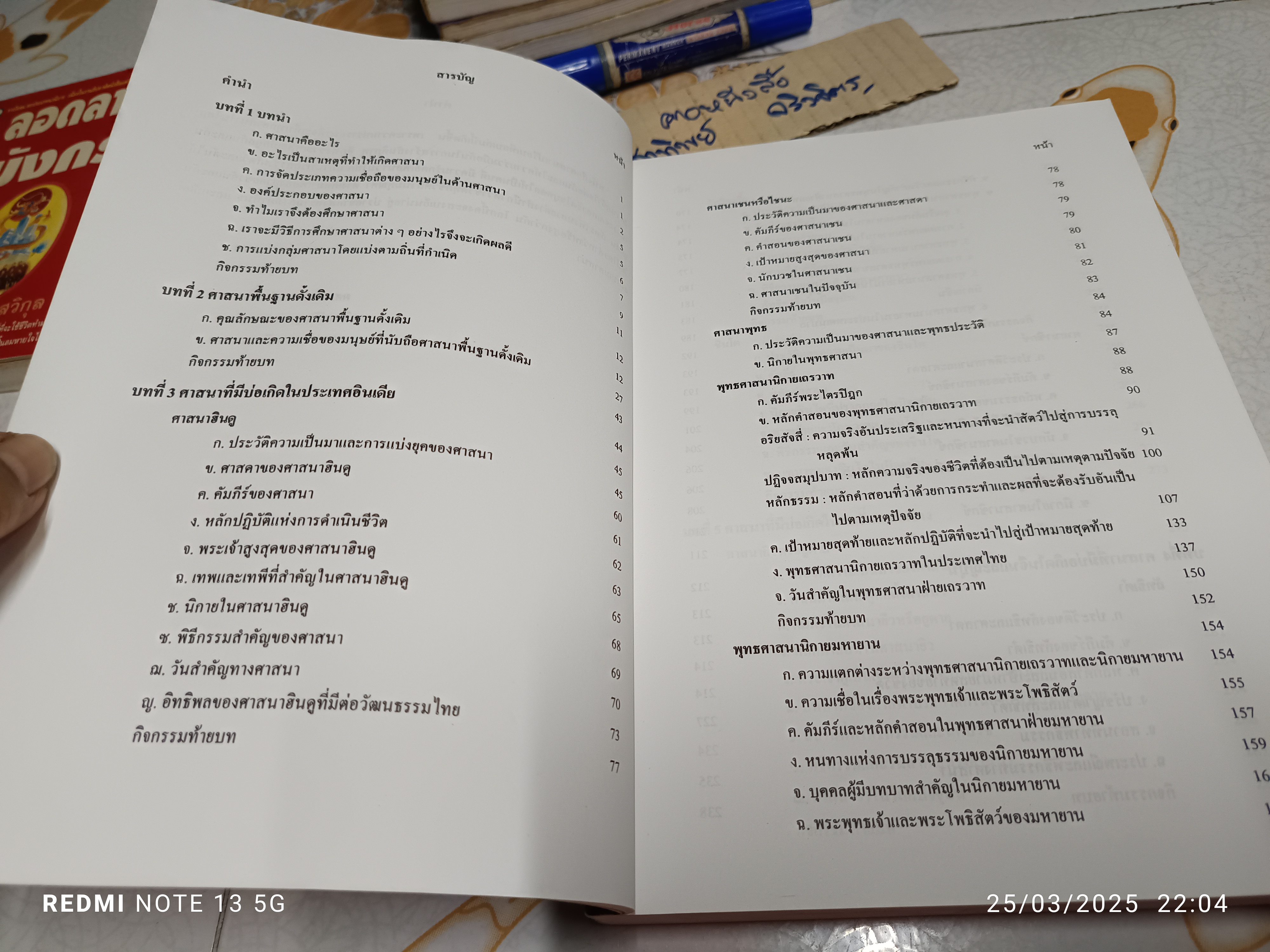 ศาสนาเปรียบเทียบ - ผศ.วนิดา ขำเขียว ภาควิชาปรัชญาและศาสนา มศว.ประสานมิตร (มีรอยปากกาเน้นข้อความหลายหน้า)