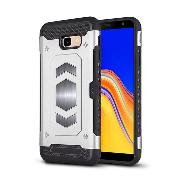 Case Samsung Galaxy J4+ #เคสฝาหลัง PC + TPU มีช่องใส่บัตร