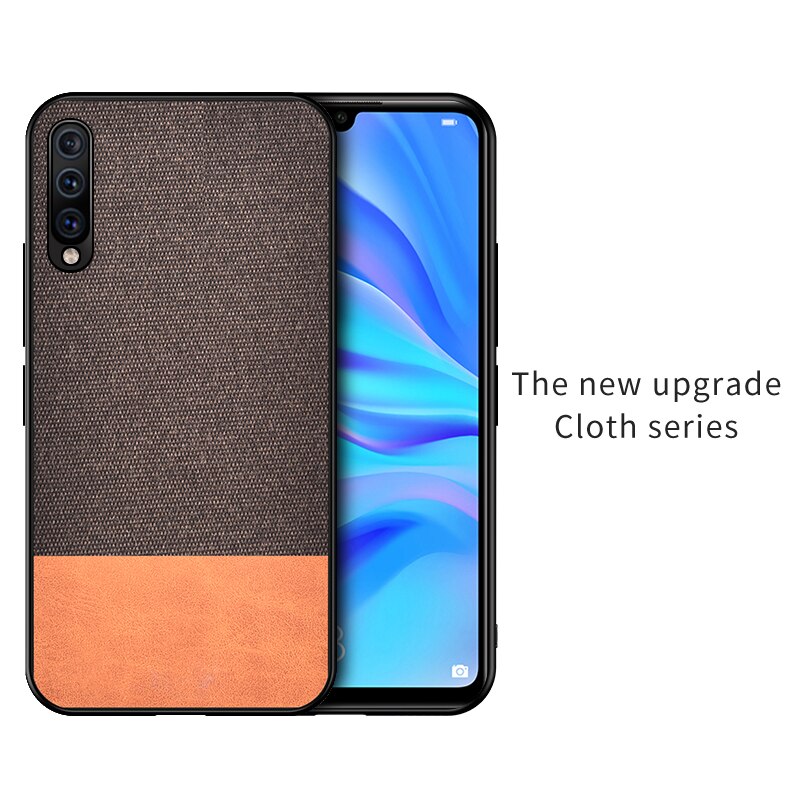 Case Huawei Y9s #เคสฝาหลังรูปแบบ Cloth Texture PU Leather + TPU