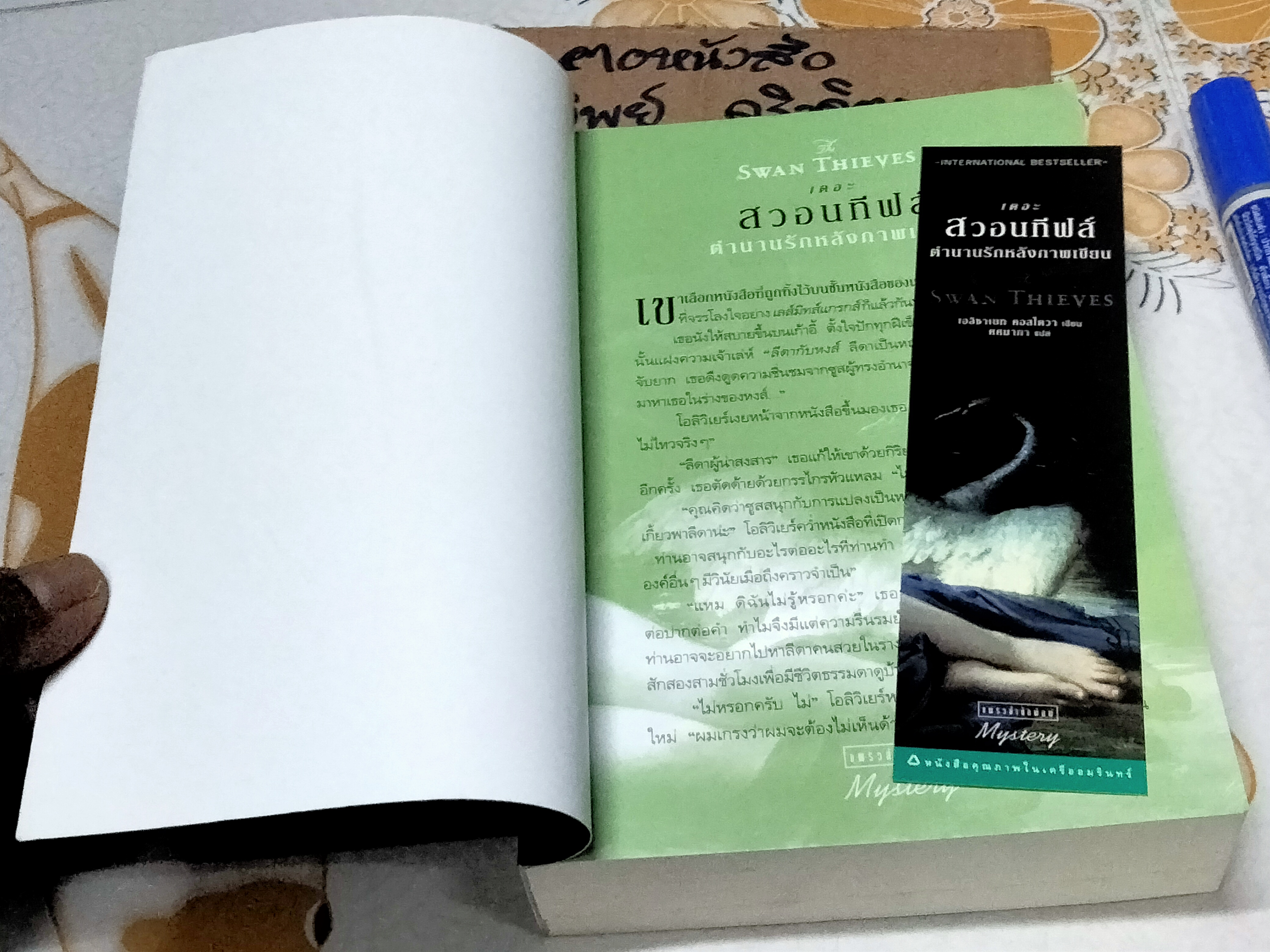 เดอะสวอนทีฟส์ ตำนานรักหลังภาพเขียน (Swan Thieves) - เอลิซาเบท คอสโตวา เขียน / ศศมาภา แปล (มีคราบน้ำ)