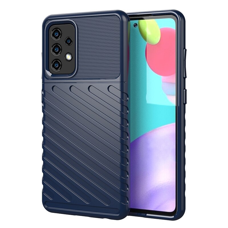 เคส Samsung Galaxy A53 5G #เคสฝาหลัง TPU อ่อน Thunder Series Twill Texture Soft TPU