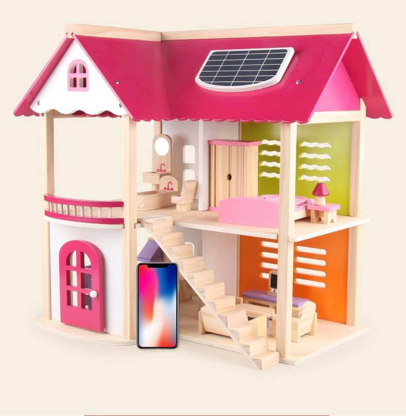 บ้านตุ๊กตาไม้ พร้อมเฟอร์นิเจอร์