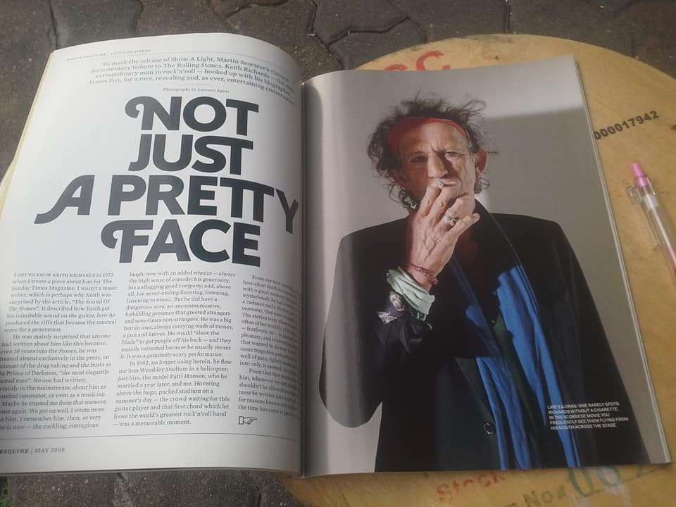 นิตยสาร Esquire ปก Keith Richards ฉบับภาษาอังกฤษ