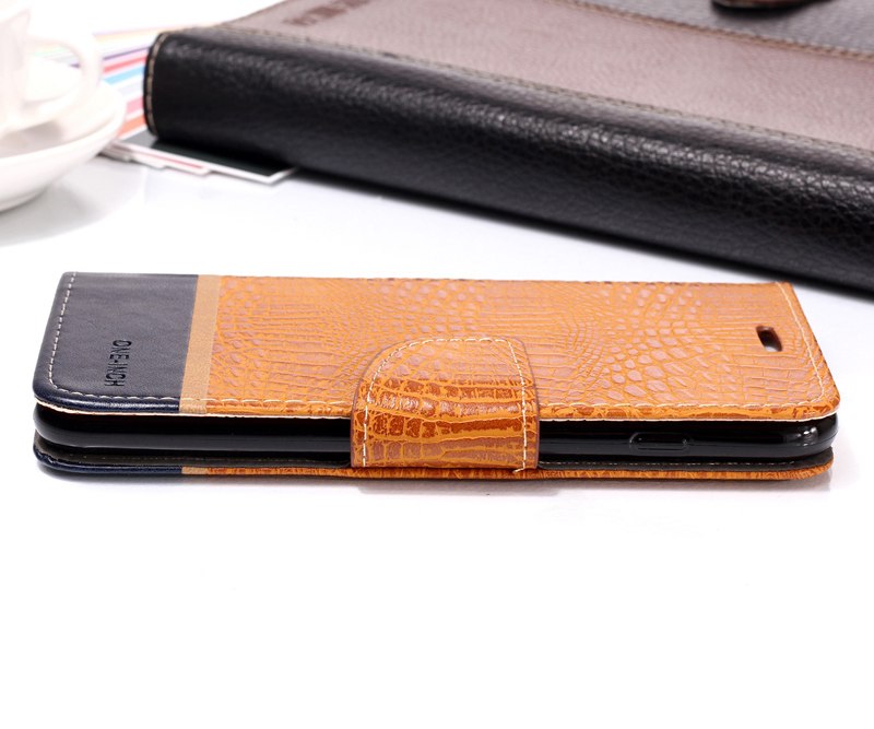 เคส Samsung Galaxy J4+ #เคสฝาพับหนัง PU ผิวหนังจระเข้ Crocodile Texture Splicing PU Leather