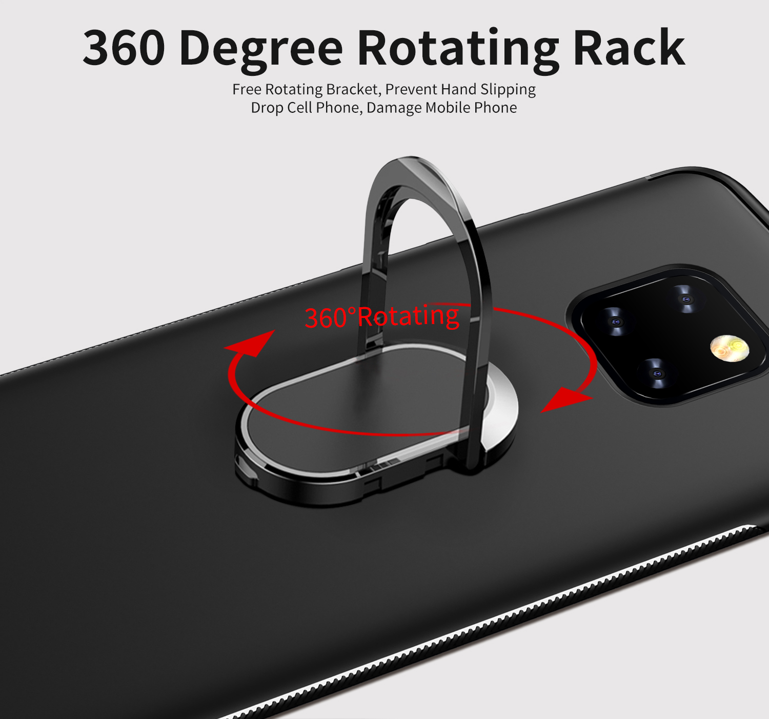 Case Huawei Mate 20 Pro #เคสฝาหลัง TPU มีแหวนสวมนิ้ว Magnetic Finger Ring Kickstand Matte TPU Cover