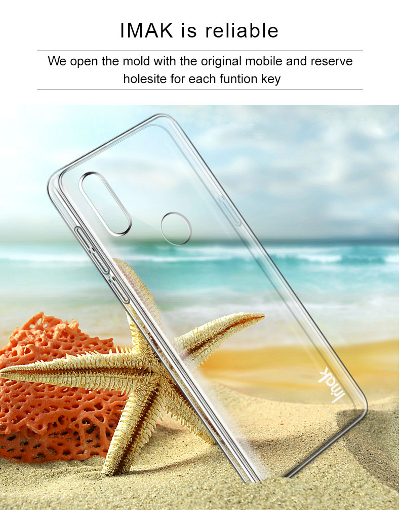 Case Xiaomi Mi Mix 3 #เคสฝาหลังใส IMAK Crystal Case II Scratch-resistant Clear PC + Screen Protector