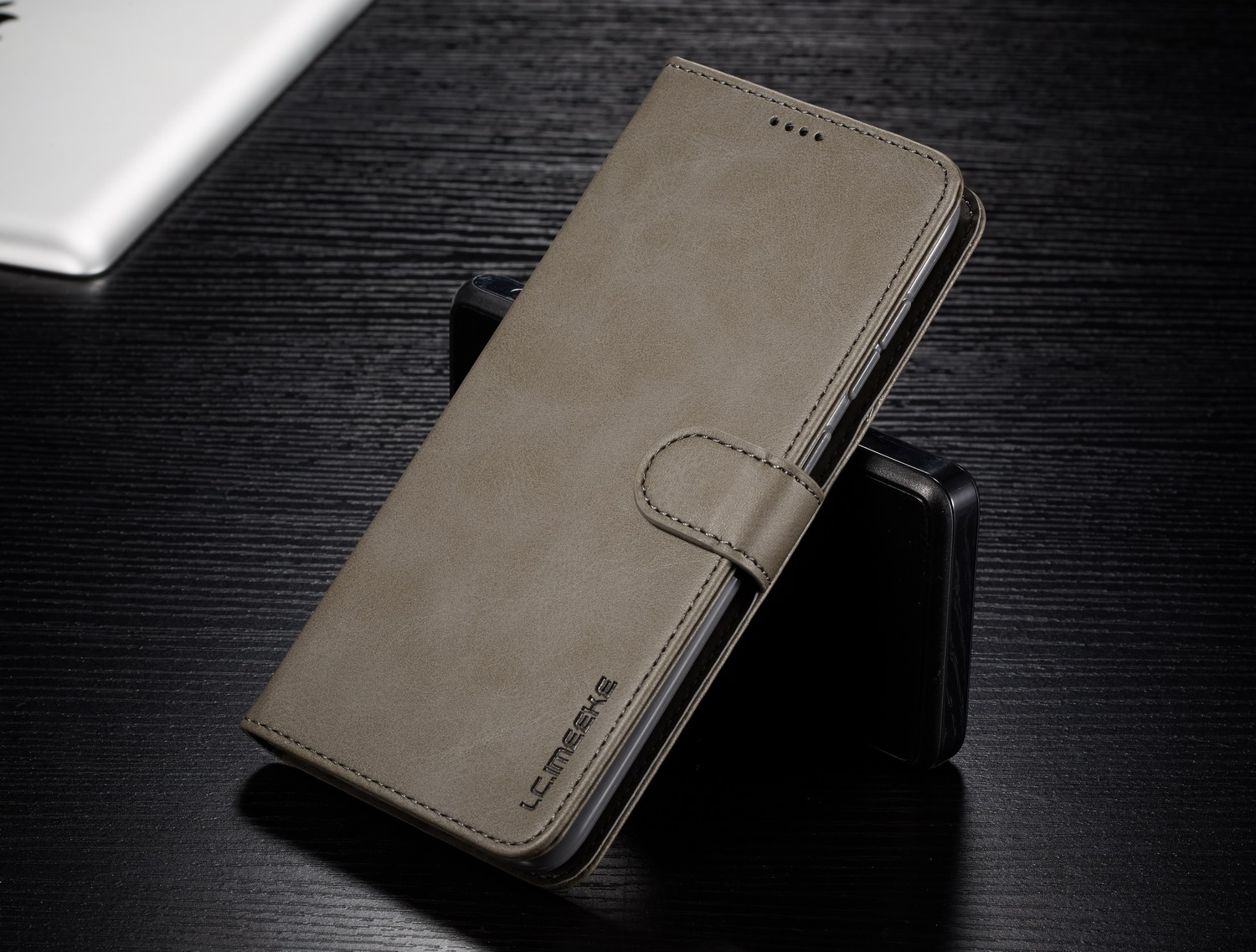 Case Samsung Galaxy A50 / A50s / A30s #เคสฝาพับหนัง PU LC.IMEEKE คุณภาพดีสไตล์กระเป๋าสตางค์พร้อมช่องใส่การ์ด