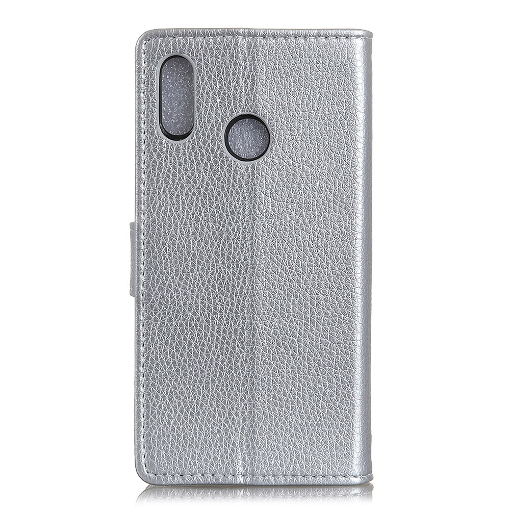 เคส Asus Zenfone Max Pro (M2) ZB631KL #เคสฝาพับแบบกระเป๋าสตางค์หนัง PU ผิวลิ้นจี่ Litchi Grain Wallet
