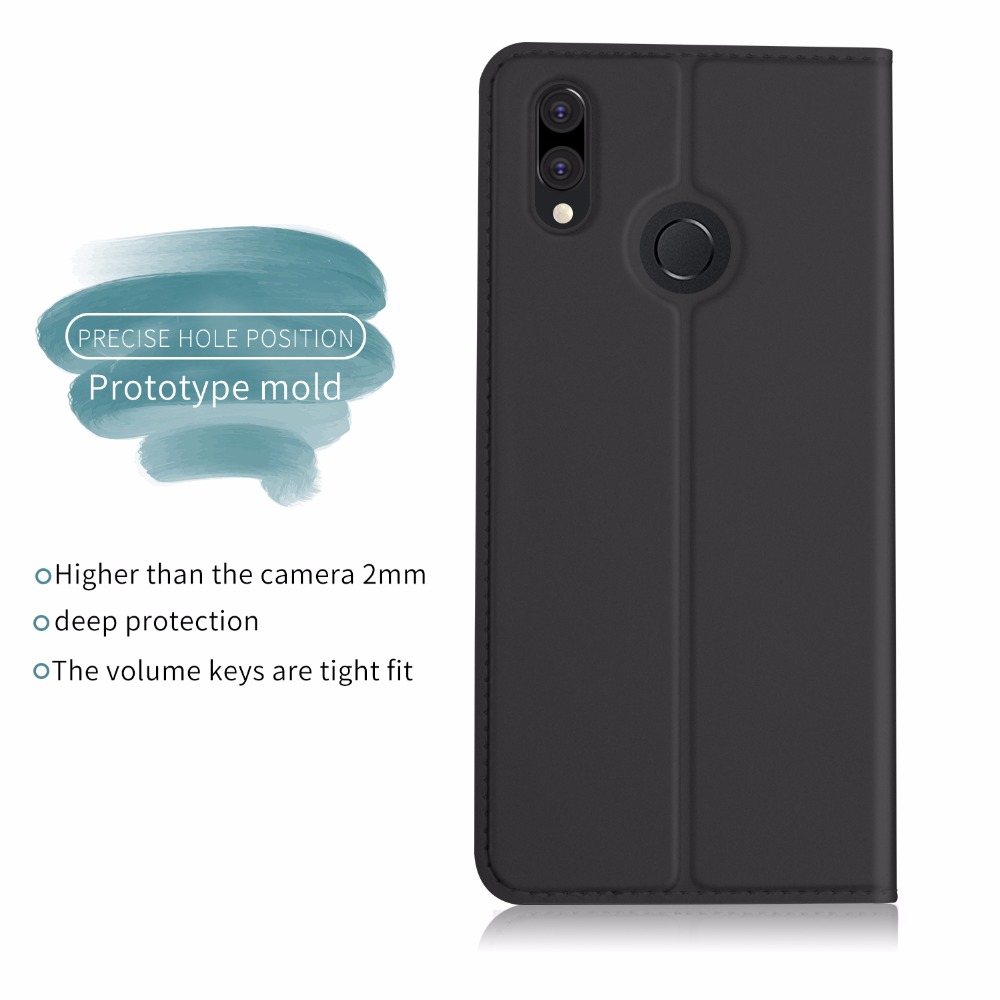 เคส Huawei nova 3i #เคสฝาพับหนัง PU Card Holder Auto-absorbed Leather