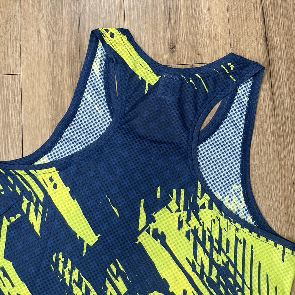 เสื้อวิ่งแขนสั้น แขนกุด เสื้อกล้าม (ชญ) ผ้า AirFlow ของแท้ มีรูระบายอากาศทั้งตัว น้ำหนักเบา ใส่สบายและไม่อมเหงื่อ (S31)