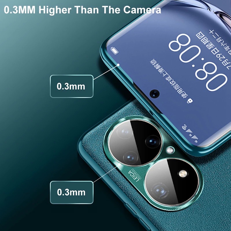 เคส Huawei Nova 9 #เคสแบบฝาหลัง TPU เคลือบหนัง PU มีกันเลนส์กล้อง Leather Cases Soft Matte Shockproof Protect Camera Back Cover