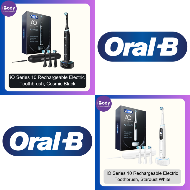 (Oral-B®) iO Series 10 Rechargeable Electric Toothbrush ออรัล-บี แปรงสีฟันไฟฟ้า แบบชาร์จได้
