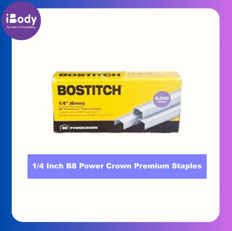 [Bostitch] 1/4 Inch B8 Power Crown Premium Staples ลวดเย็บกระดาษ บี8