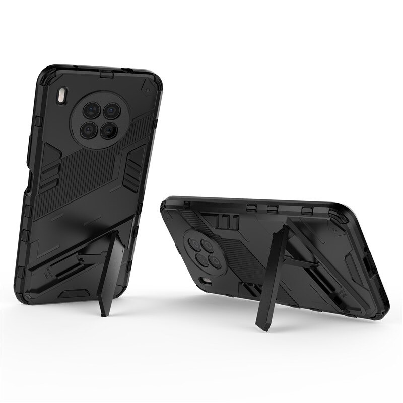 เคส Huawei Nova 8i #เคสฝาหลังพลาสติก ไฮบริด TPU + Kickstand