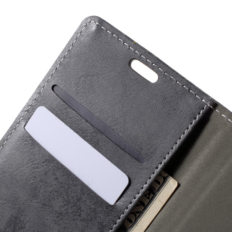 Case OnePlus 6 #เคสฝาพับหนัง PU สไตล์ Retro มีช่องเสียบบัตร
