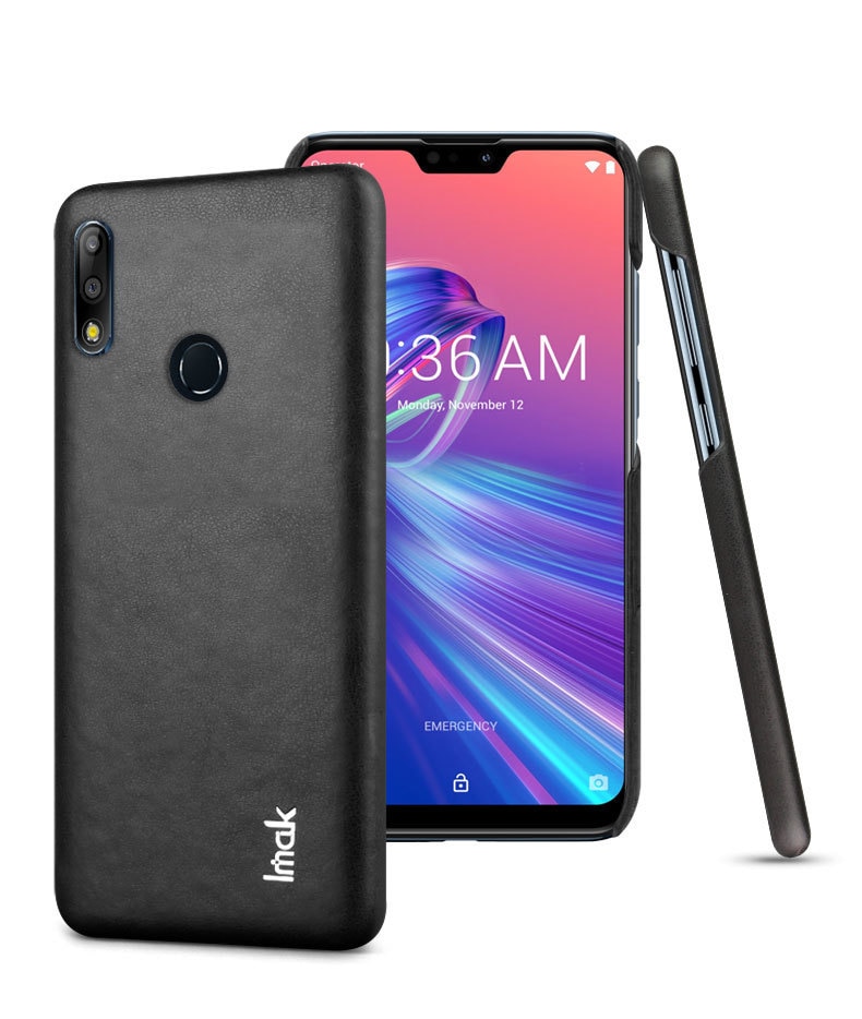 Case Asus Zenfone Max Pro (M2) ZB631KL #เคสฝาหลังพลาสติกเคลือบหนัง PU IMAK Ruiyi Series