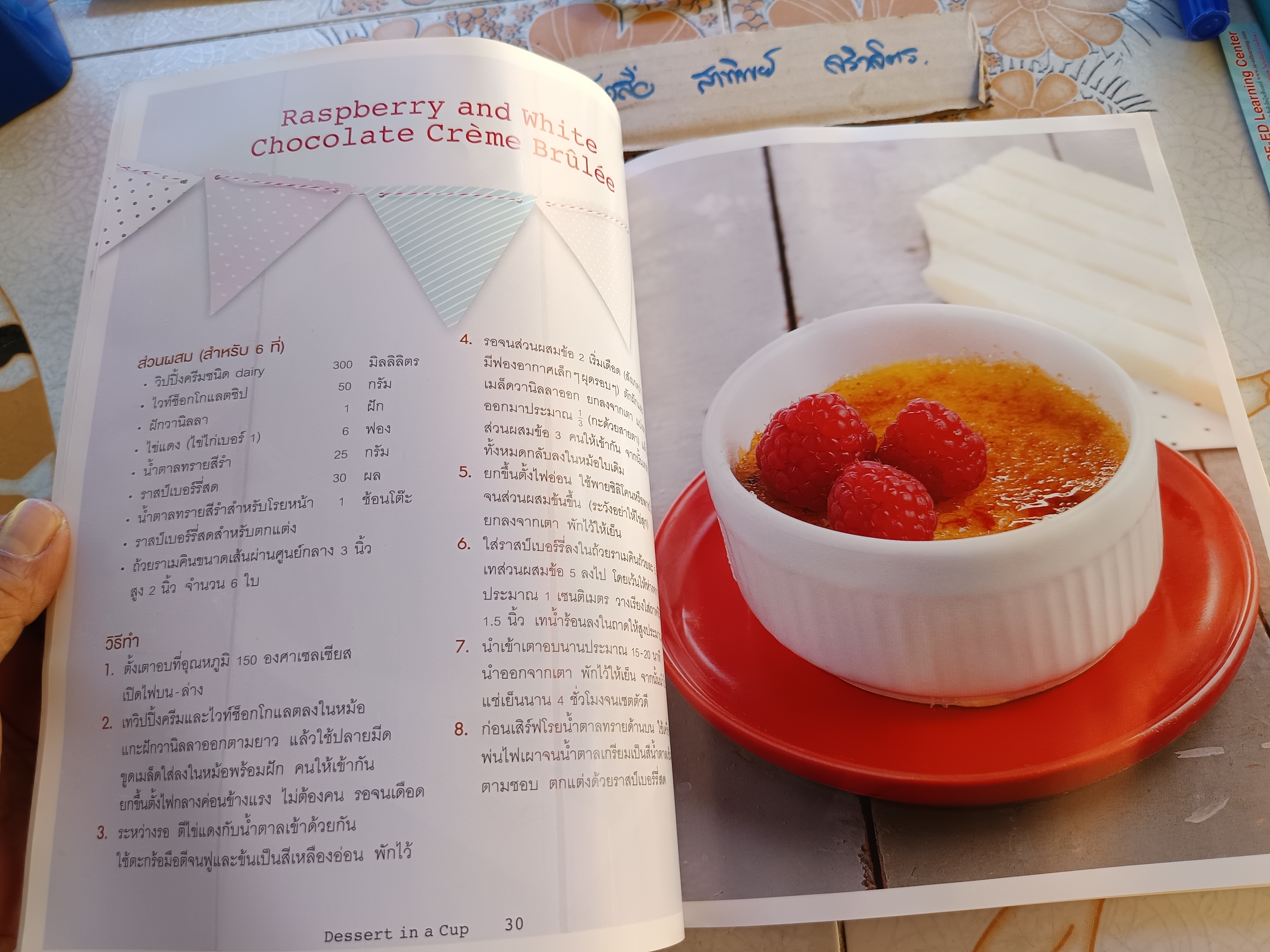 Dessert in a Cup โดย นวณัฐ ศรียุกต์สิริ (Jelly Jan) พิมพ์ครั้งแรกพ.ศ 2557