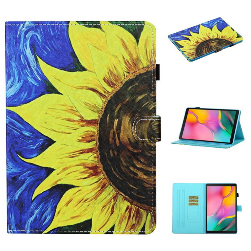 Case Samsung Galaxy Tab S6 Lite 10.4 SM-P610 P615 P617 #เคสฝาพับหนัง PU พิมพ์ลาย Pattern Printing PU Leather Flip