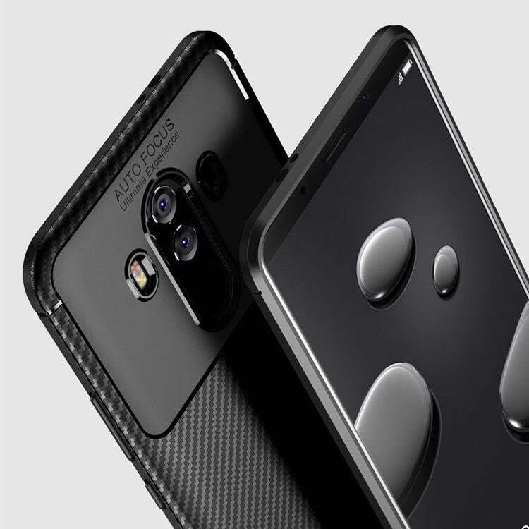 เคส Huawei Mate 10 Pro #เคสฝาหลังนิ่ม Carbon Fiber Anti-drop TPU Protection
