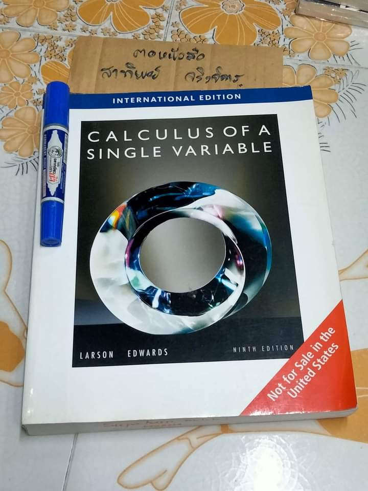 Calculus of a Single Variable, 9th edition INTERNATIONAL EDITION LARSON EDWARDS .