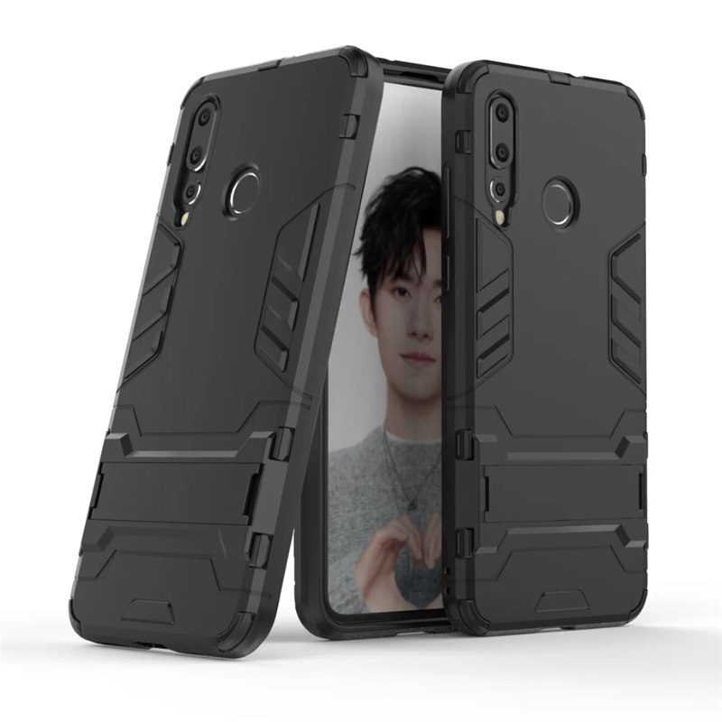 Case Huawei nova 4 #เคสฝาหลังพลาสติก ไฮบริด TPU + Kickstand