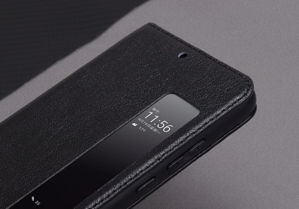 Case Huawei P20 Pro View window #เคสหนังแท้ Genuine Leather Auto Wake Up / Sleep คุณภาพดี