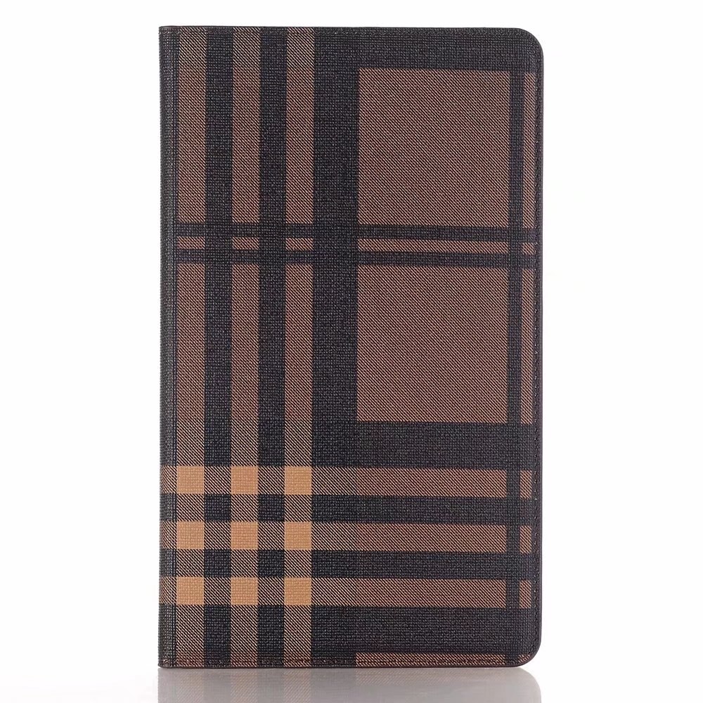 Case Huawei MediaPad M3 8.4นิ้ว #เคสฝาพับหนัง PU พิมพ์รูปแบบผ้าลายสก็อต สวยงามทันสมัย