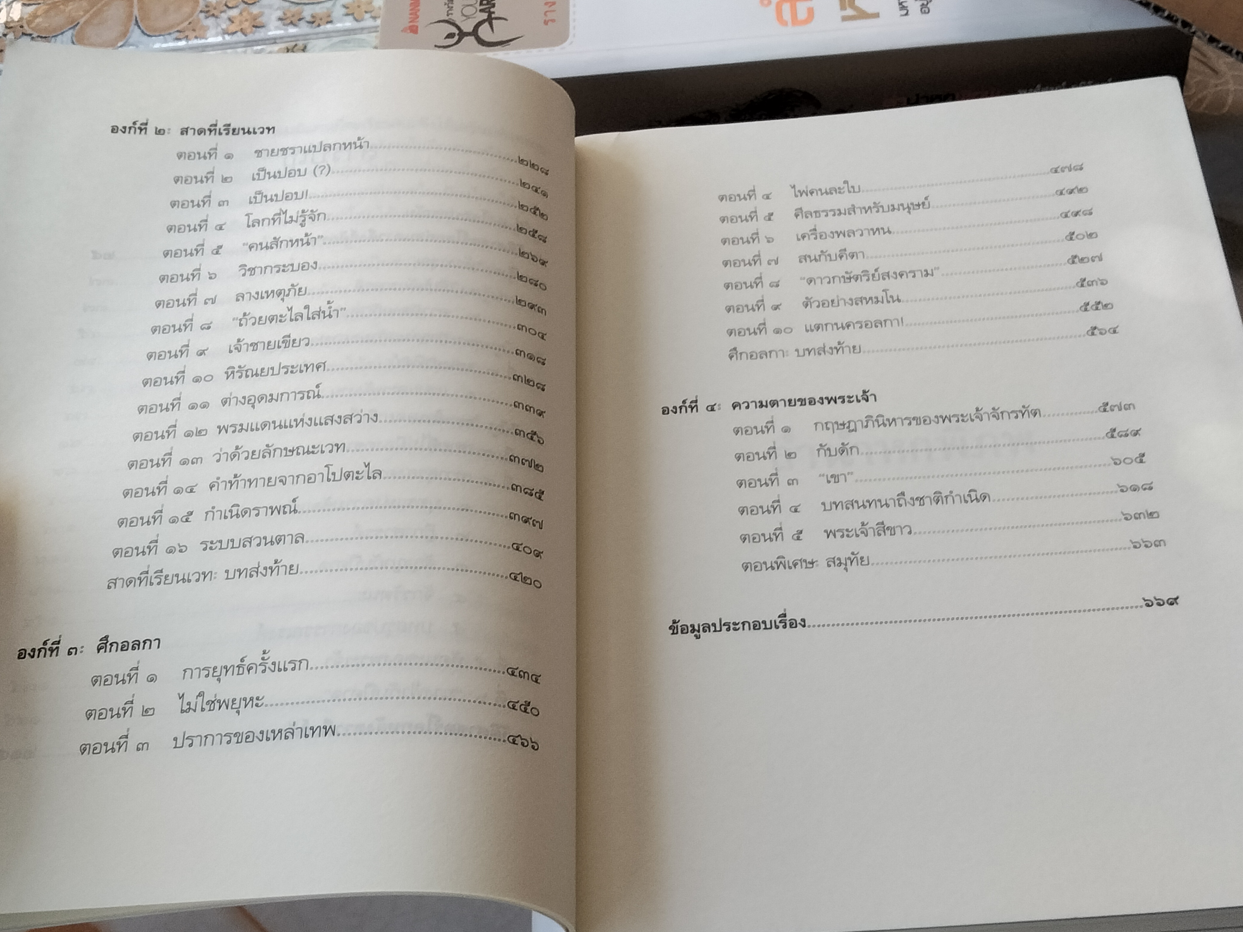 ลำนำหกพิภพ โดย พงศ์ศรณ์ ภูมิวัฒน์ (พิมพ์ครั้งแรก 2551) **สินค้าหมด**