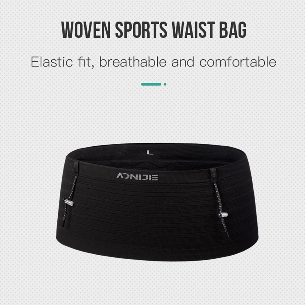 กระเป๋าคาดเอว สายติด bib ใส่ของได้รอบ คล้องไม้เท้าเทรล ของแท้จาก AONIJIE (A29)