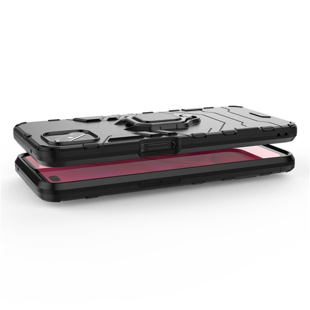 Case OPPO Reno 4 Z 5G#เคสฝาหลังพลาสติกแข็ง +TPU Hybrid Case มีแหวนสวมนิ้วโลหะ