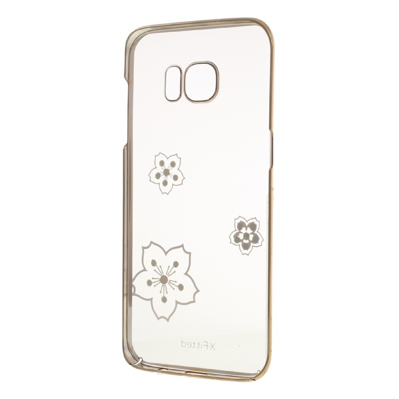 Case Samsung S7 edge #เคสพลาสติกแข็งลายประดับคริสตันสวยงาม