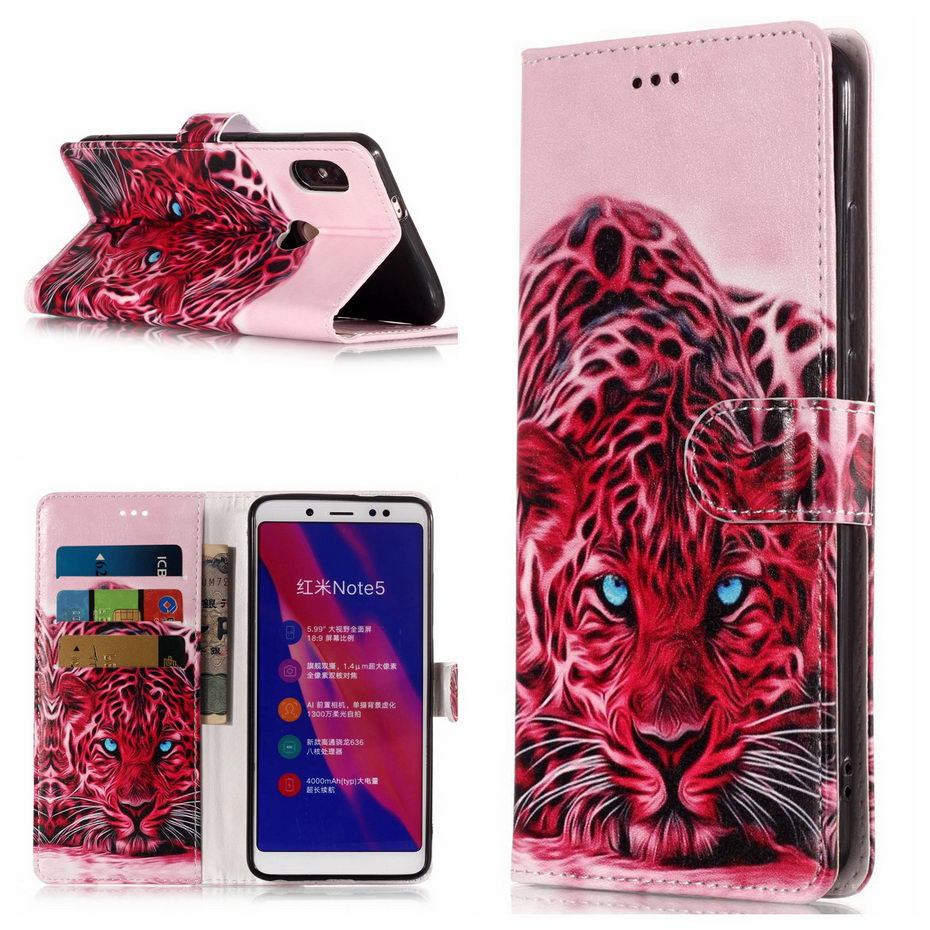 Case Xiaomi Redmi Note 5 #เคสฝาพับสไตล์กระเป๋าสตางค์พิมพ์ลายสวยๆ Pattern Printing Wallet Leather