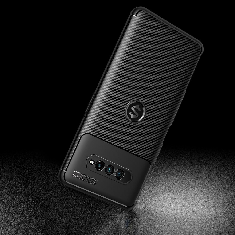 Case Xiaomi Black Shark 4 #เคสฝาหลังนิ่ม Carbon Fiber Anti-drop TPU Protection