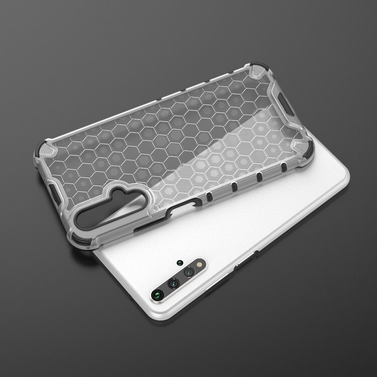 เคส Huawei Nova 5T #(พร้อมส่ง)เคสฝาหลังกันกระแทก Honeycomb Shock Absorber TPU + PC + Silicone Hybrid
