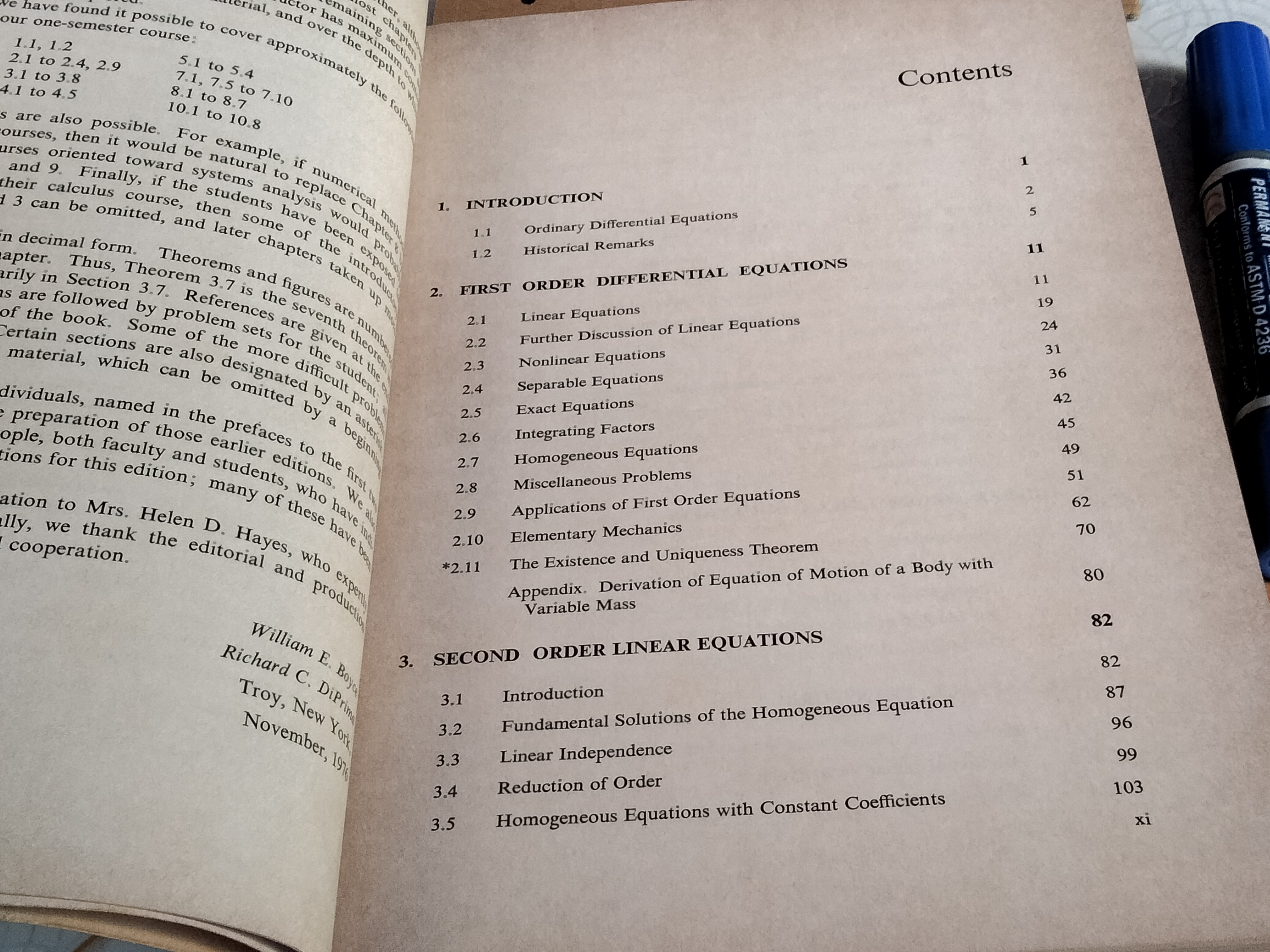 Elementary Differential Equations and Boundary Value Problems (3rd edition), William E. Boyce and Richard C. DiPrima