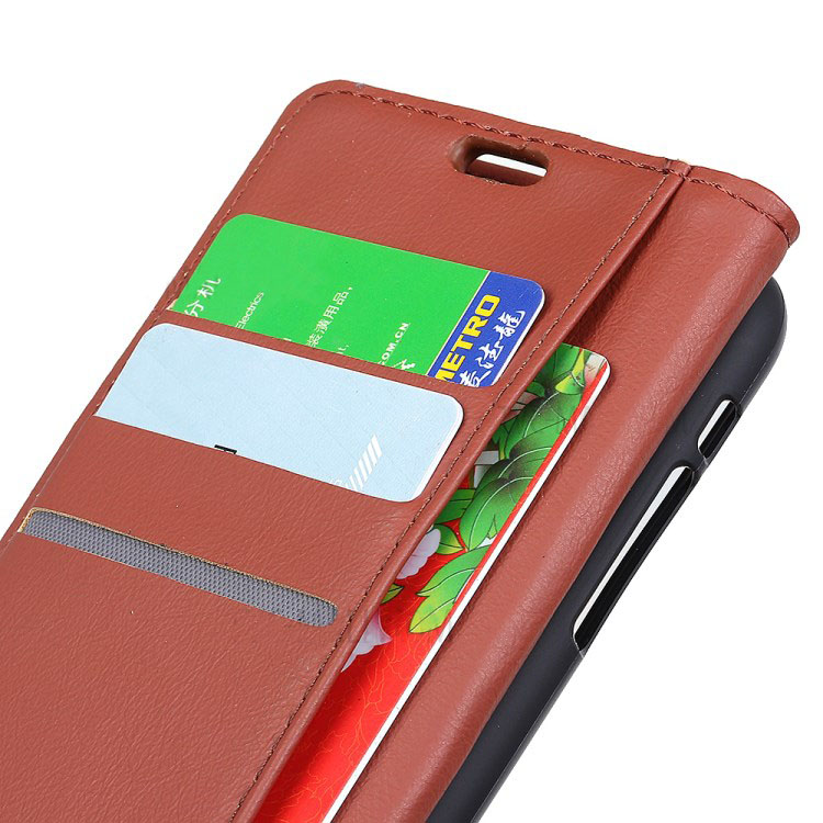 เคส OnePlus 6 #เคสฝาพับหนัง PU สไตล์กระเป๋าสตางค์ Crazy Horse PU
