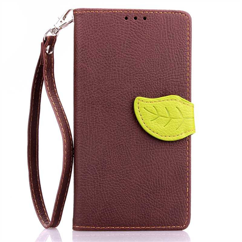 Case Huawei Ascend G7 #เคสฝาพับหนัง PU Leaf Flip Stand Wallet Leather สีสันสวยงาม